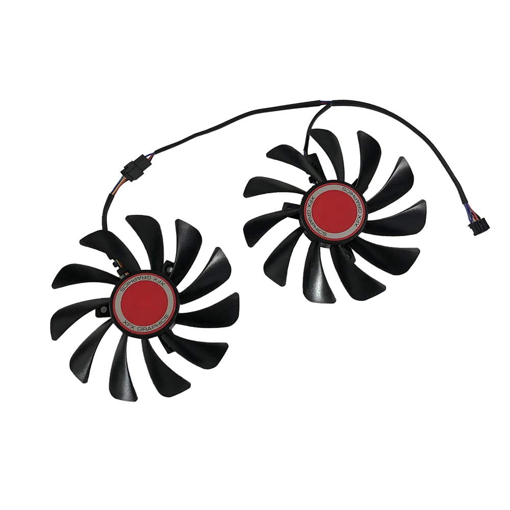 Ventilateur de refroidissement de carte graphique, 2 pièces/ensemble 95mm, Alternative FDC10U12S9-C RX 590 RX 580, pour son processeur RX580 XFX RX590