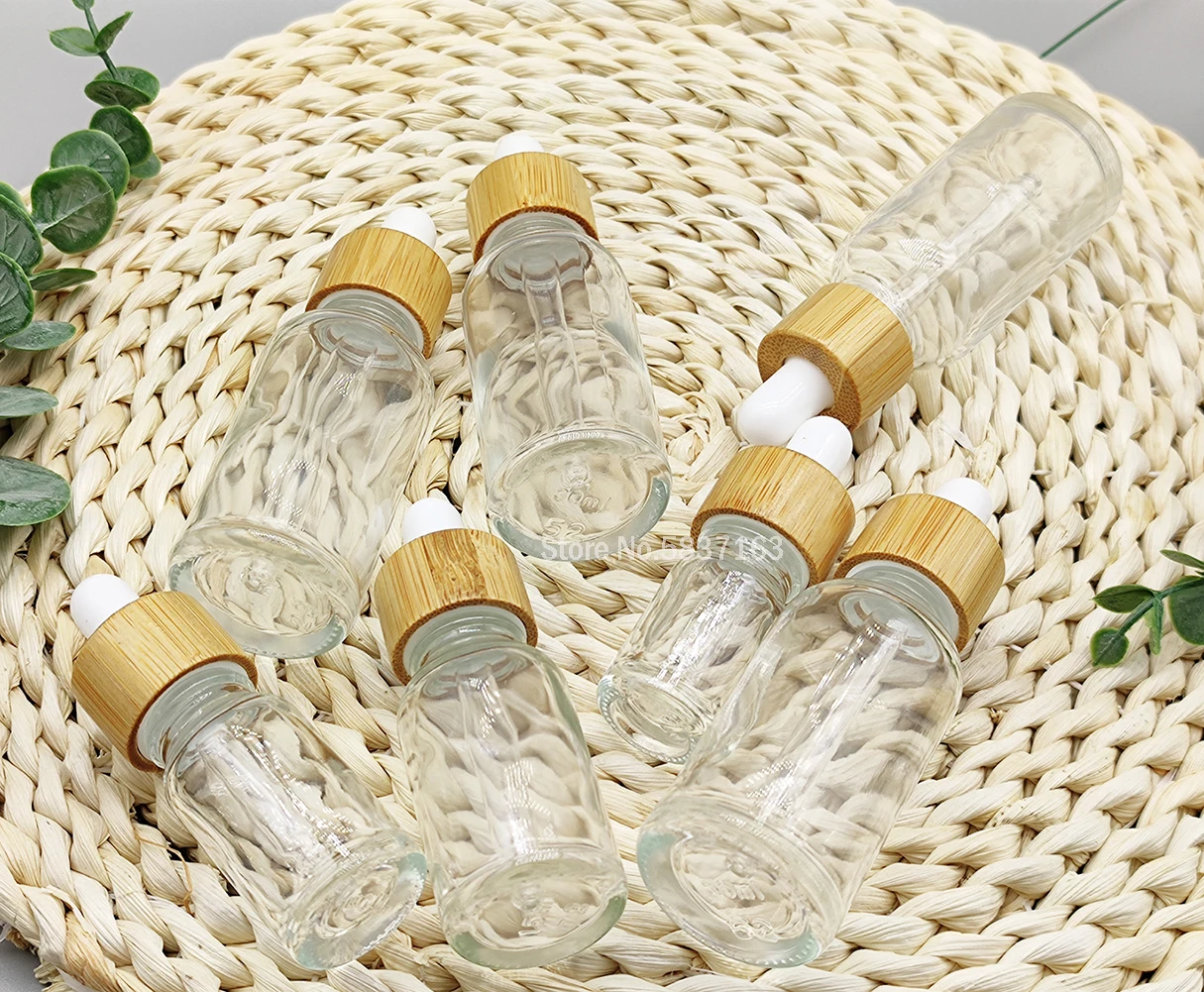 

5ML-50ML Clear Glass Bottle Essential Oils Dropper Bottle With Pipette Empty Refillabel Cosmetic Containers For Frangrance
