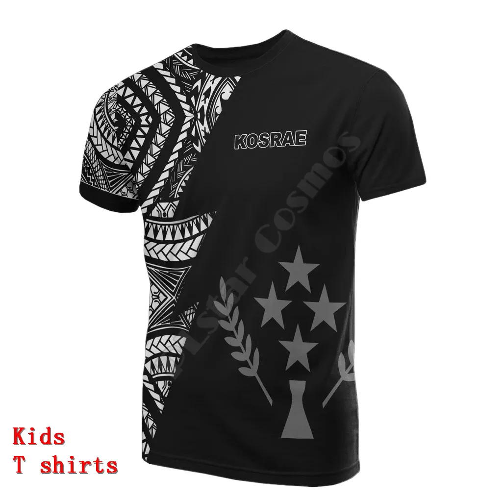 

Kosrae 3D Printed T Shirts Boy For Girl Summer Short Sleeve Kids T-shirt Funny tshirts 02