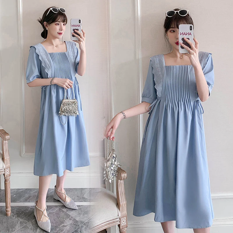 Dusty Blue Bridesmaid Dresses 2023 Ever Pretty Elegant A Line Round Neck Appliques Wedding Guest Dress Vestido De Fiesta De Boda