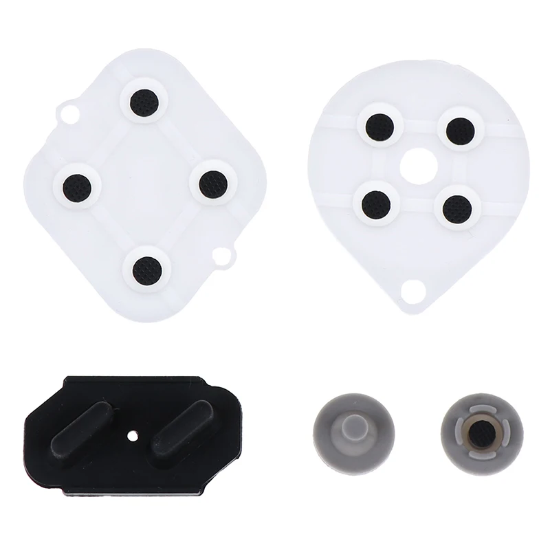 5pcs/set Controller Gamepad Conductive Rubber Pads Button Pad Keypads Replacement For SNES