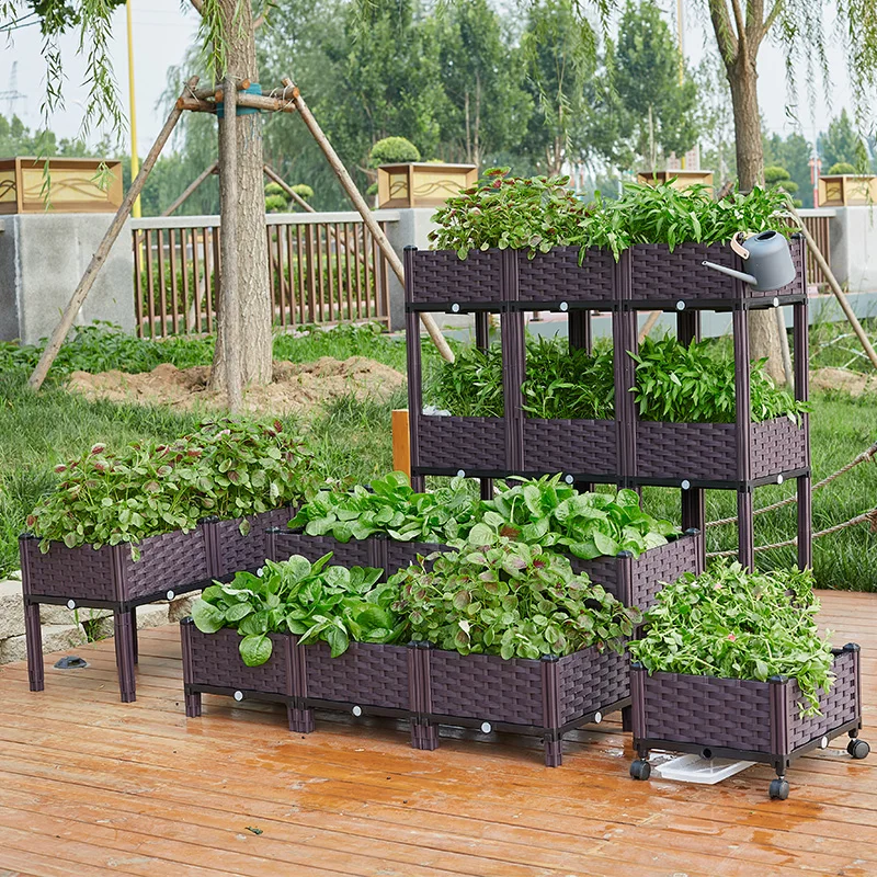 

Family Balcony Roof Vegetable Planting Box Rectangular Home Indoor Planter Outdoor Vegetable Garden