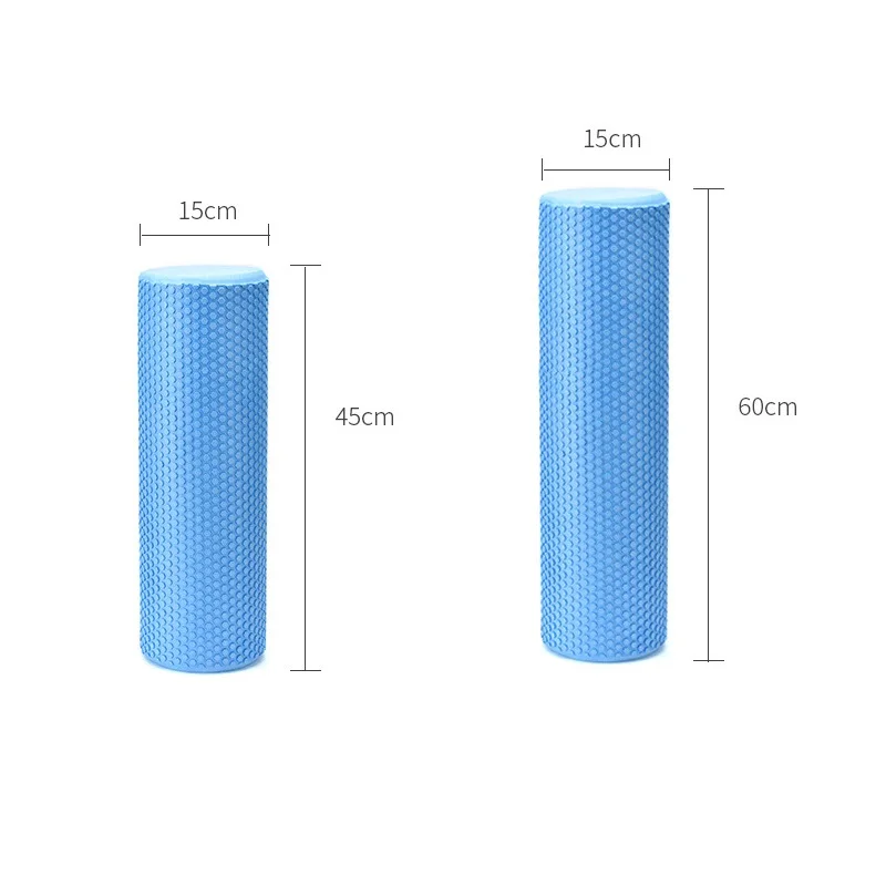 45/60CM Yoga Foam Roller High density EVA Muscle Leg Shoulder Roller Massage Tool Fitness Yoga column balance Stick Equipment