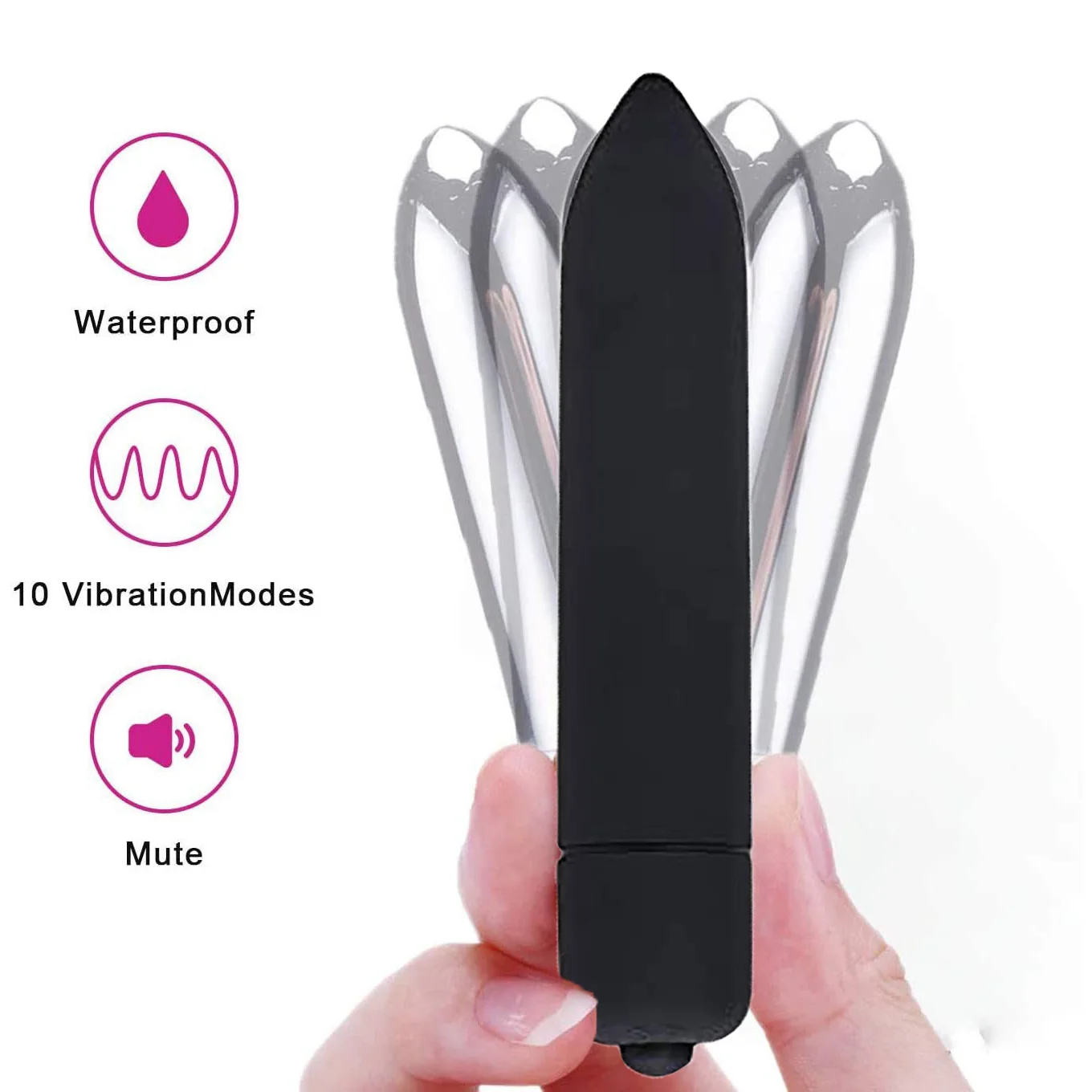 Mini Vibromasseur à Balles Imperméables pour Femme, Sex Toys, emouf Vibrant, Clitoris, Éthicateur de Point G, Vibromasseur Gode, 10 Morts