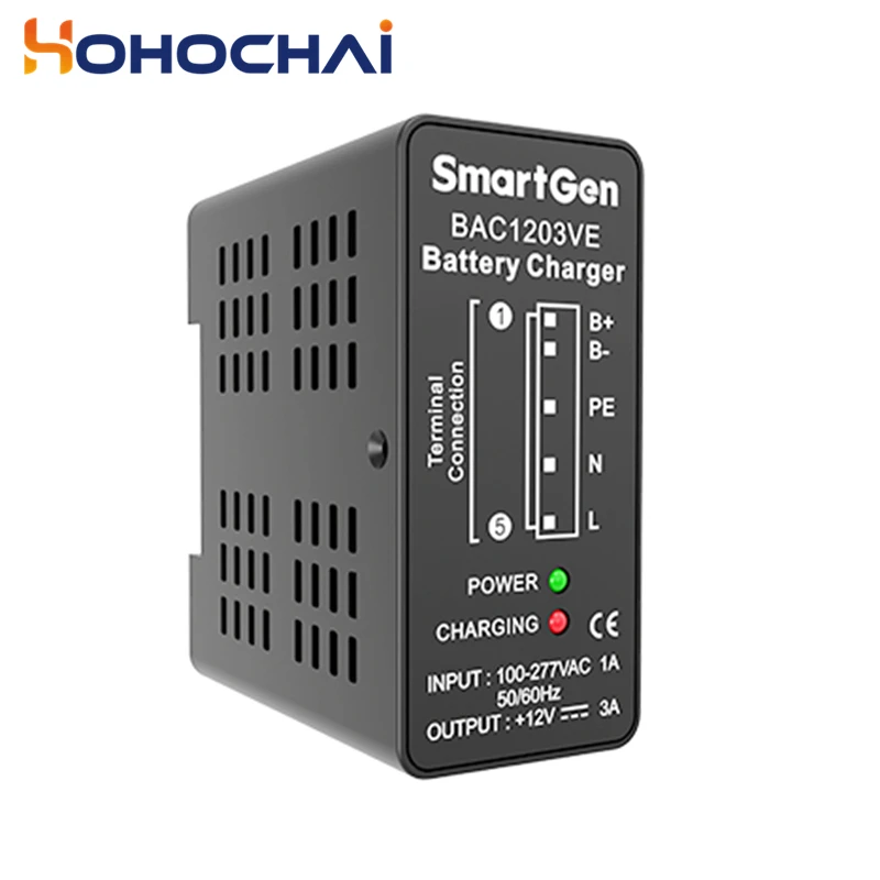 SmartGen BAC1203VE 3A 12V Generator Battery Charger Intelligent Float Battery Charger Module Genset Parts