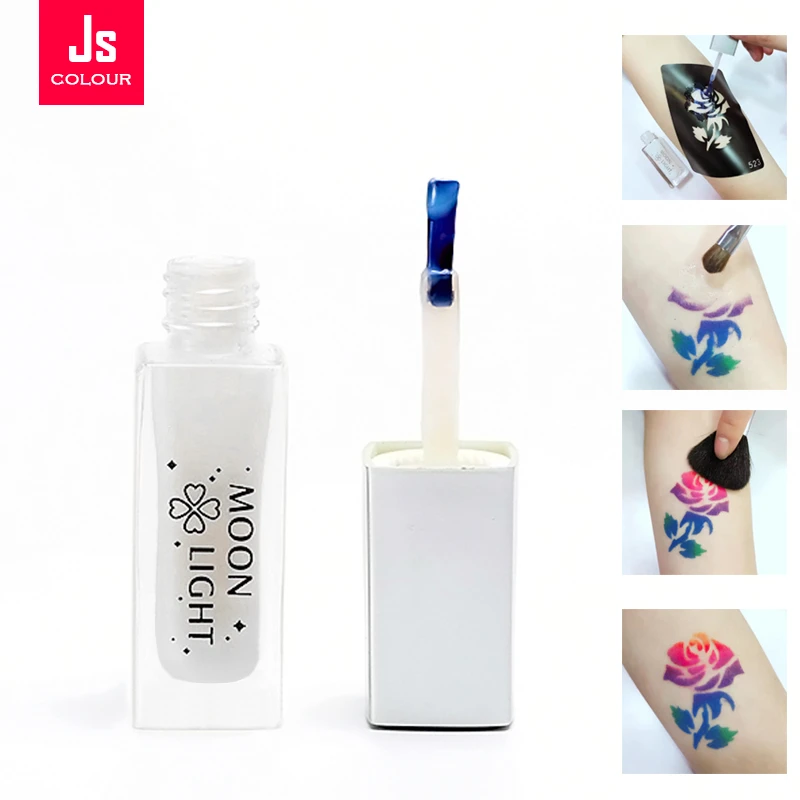 

10/20pcs Temporary Tattoo White Glue 10ML Disposable Tattoo Body Art Glitter Paint Waterproof Transfer Pattern Flash Powder Glue