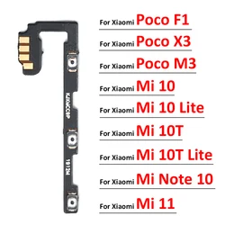 Power On Off Button sound volume Flex Cable For Xiaomi Mi 9T 10 10T 11 Pro Lite / Mi Note 10 Pro / Poco X3 M3 F1 F2 Pro