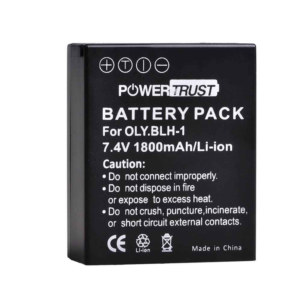 1Pc BLH-1 BLH1 BLH 1 Rechargeable Battery + LED USB Charger for Olympus E-M1 Mark II EM1-2 EM1 Mark Camera