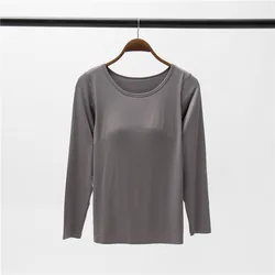 One Piece Pajamas For Women Comfortable Modal Cotton Sleepwear Home Clothes Bra Padded Bottoming Shirt Plus Size Sleep Tops 3XL