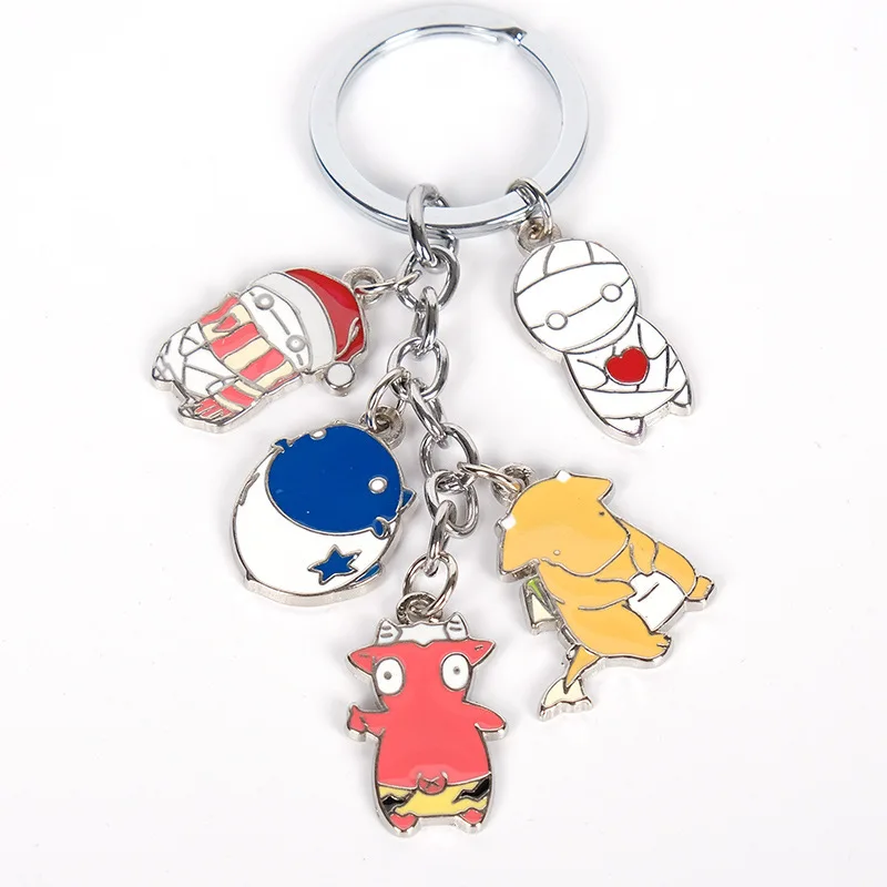 

Anime Miira No Kaikata How To Keep A Mummy Mii-kun 5 In 1 Metal Pendant Keychain Kery Ring Holder Jewelry Toy Fans Gift