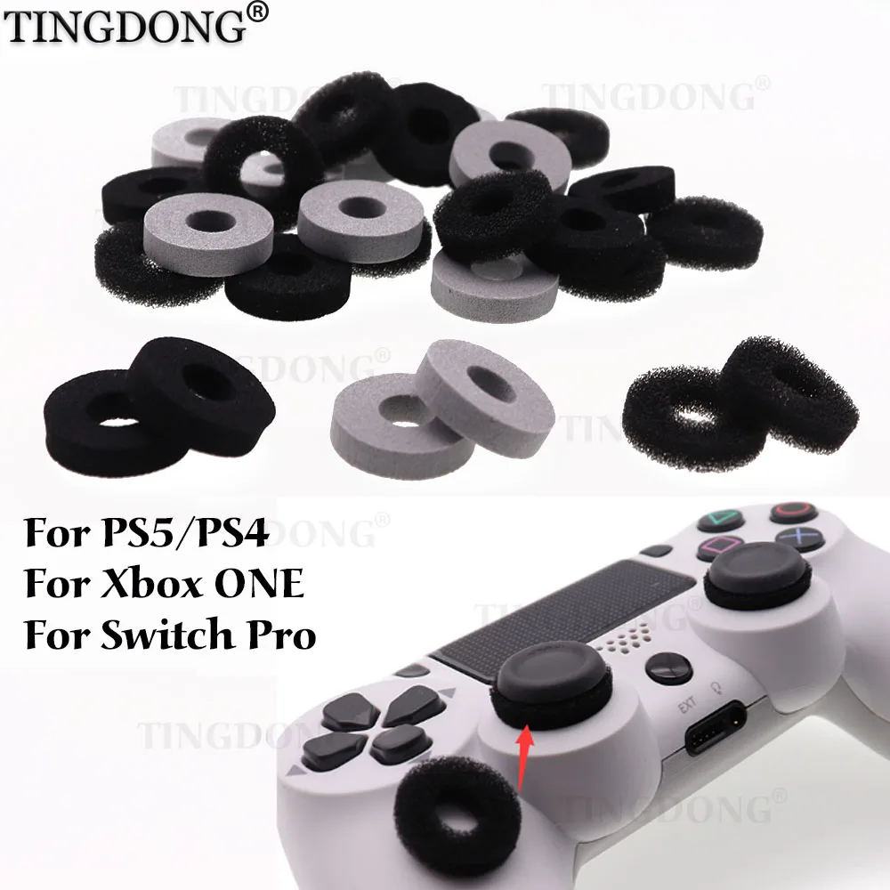 6pcs Sponge Auxiliary Ring Positioning Sleeve Shock Absorbers Analog Joy Stick for switch Pro/PS4 /Xbox One/PS5