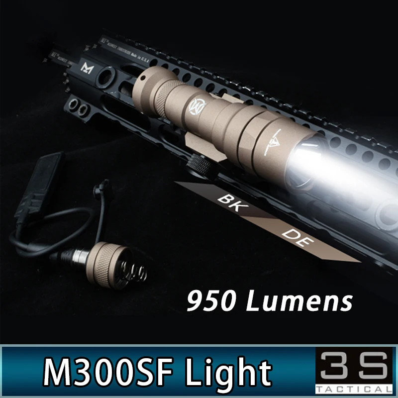 

950 Lumens Tactical Weapon M300 SF Single Fuel Scout Light Two Control Kit Version M300 Flashlight