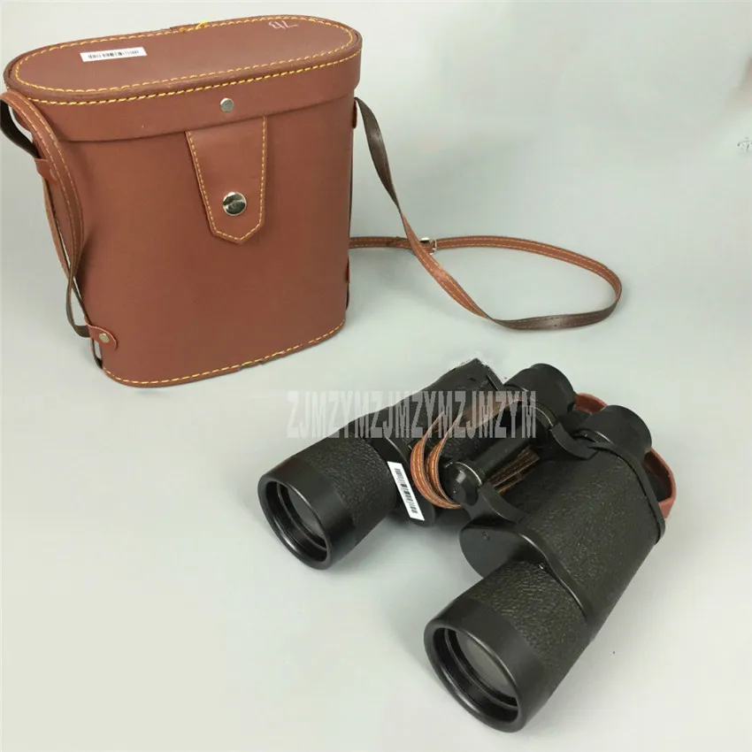 

7X 50mm High Magnification HD Zoom Powerful Binocular Cross Distance Ranging Waterproof Marine Telescope + Leather Bag 78-7WYJ