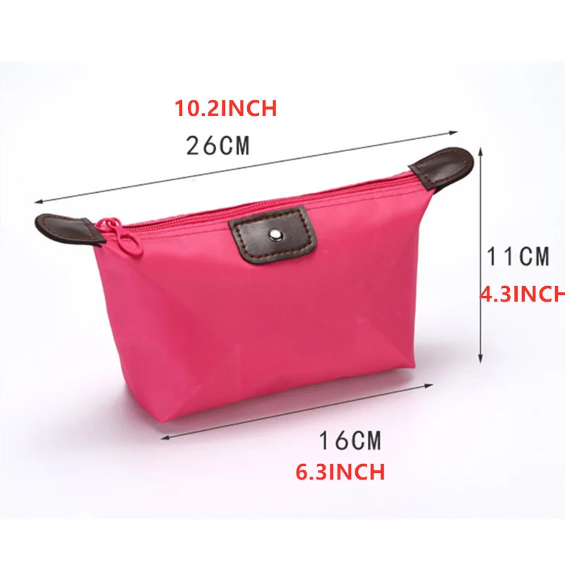 2024 New Portable Cosmetic Bag Dumpling Storage Bag Mini Cute Toiletry Bag Outdoor Travel Nylon Waterproof Storage Bag