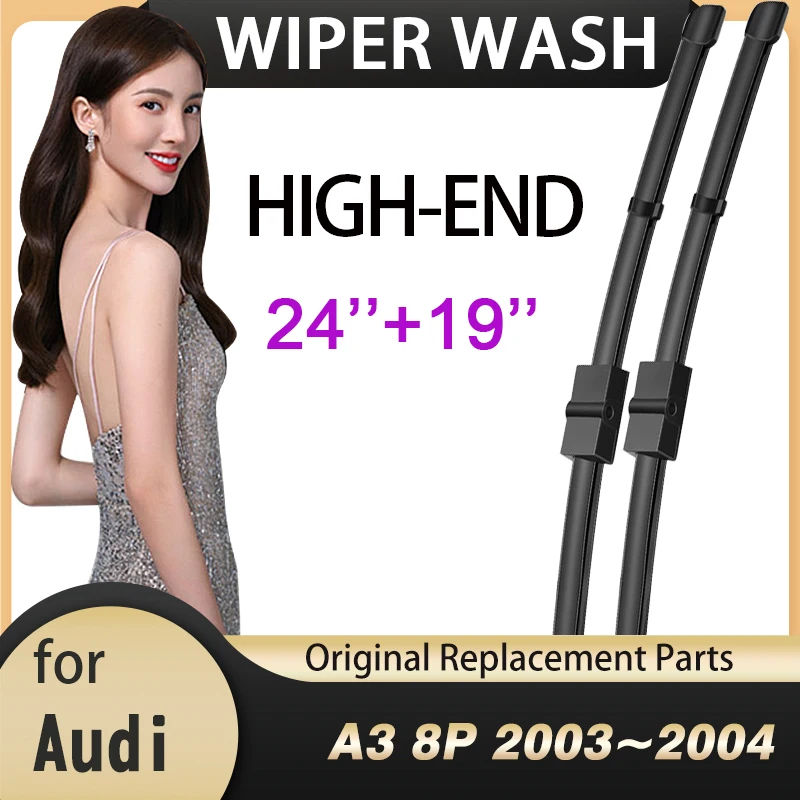 Car Wiper Blade Window for Audi A3 8P 2003 2004 Front Window Windscreen Windshield Wipers Car Accessories Stickers LHD RHD