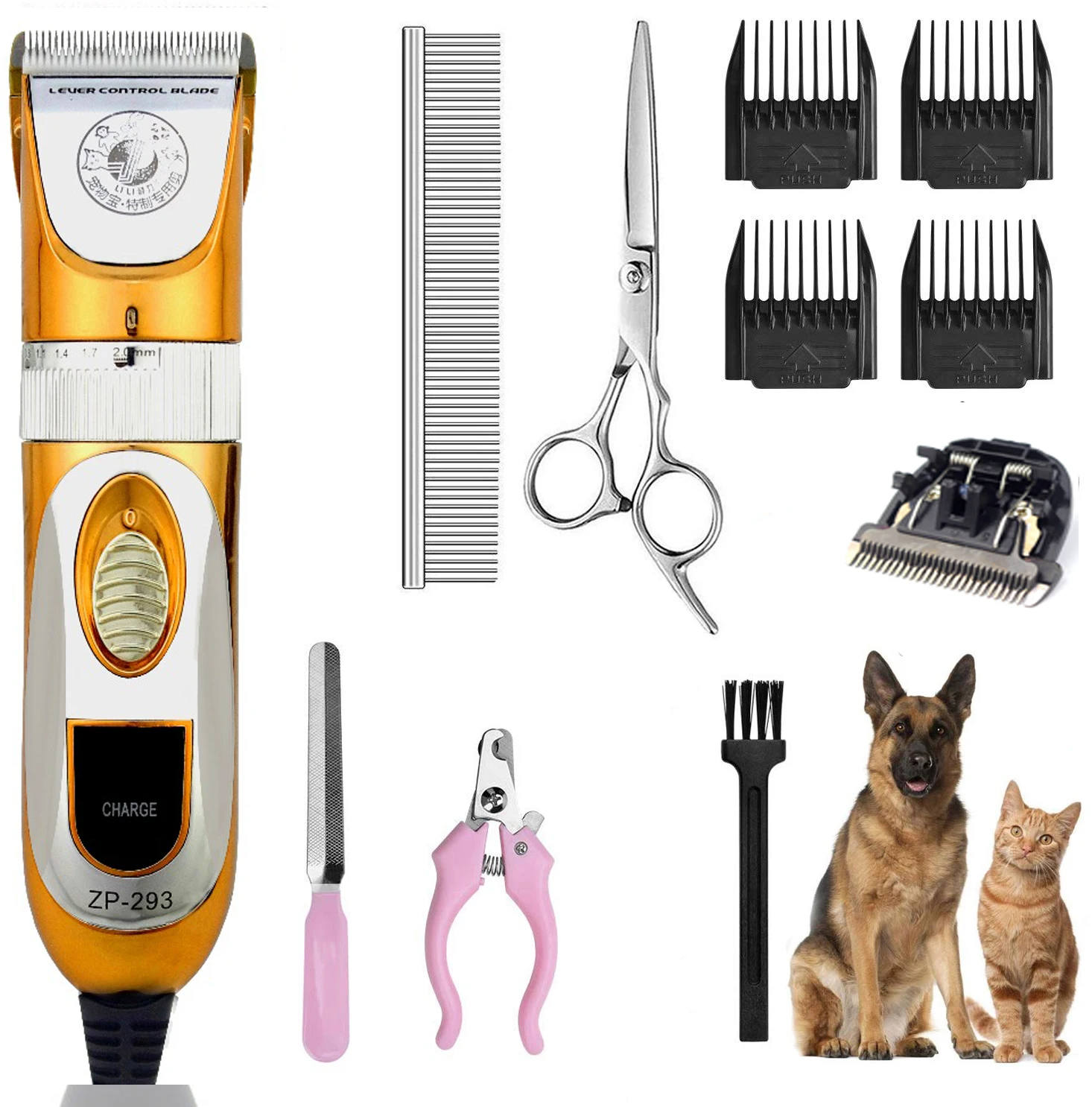 

Pet Hair Trimmer Scissors Dog Cattle Rabbits Shaver 60W Power Horse Grooming Electric Dog Hair Clipper Cutting Machine