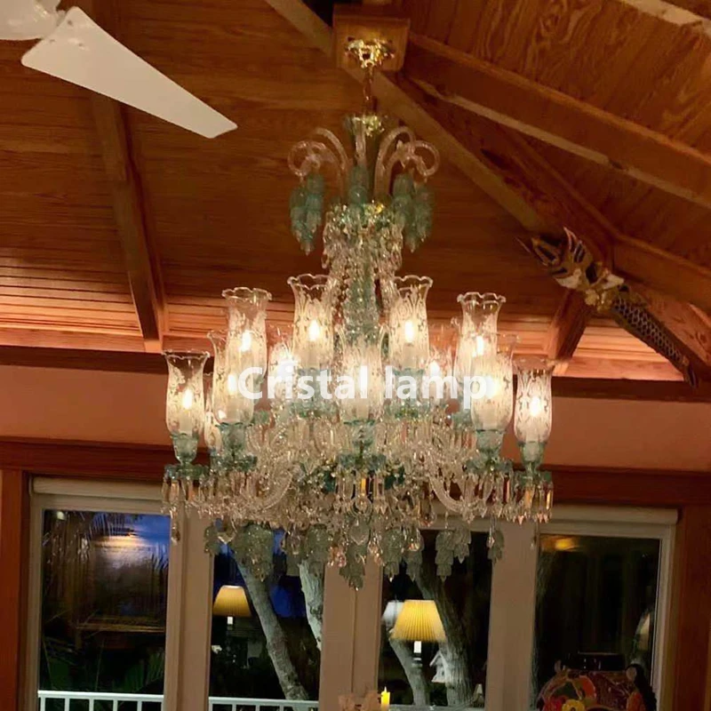 Deluxe Decorative Chandelier For Living Room And Bedroom Post Modern Vintage Lights Fancy Glass Chandeliers