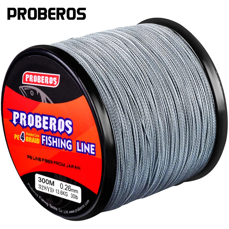 

Proberos Fishline 300M&500M&1000M Fishing Line Green/Gray/Blue/Red/Yellow Color 4 Stand braided line 6LB-100LB Pe Lines