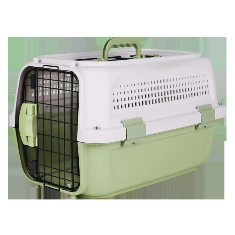 Pet airways box pet cage portable travel check box small dogs in-car air box