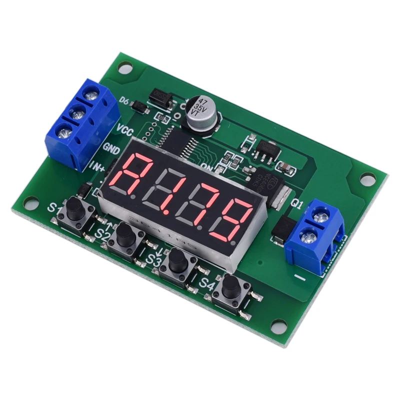 DC 5-30V  MOS tube on and off  LED Display Automation Cycle Delay Timer Control Off Switch Delay Time Relay 5V6V 9V 12V 24V