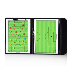 53cm Coaches Board Foldable Football Coaching Clipboard Folder Portable Magnetic Training Soccer Practice Board