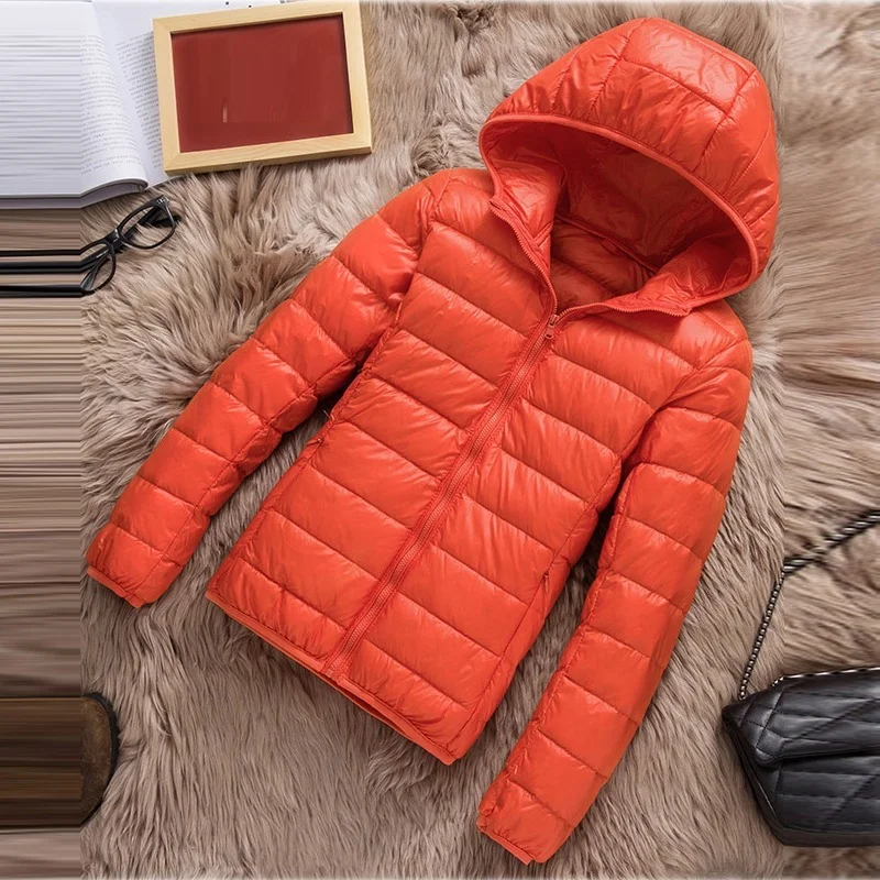 2021 New Women Autumn Winter Coat Ultralight Duck Down Jacket Female 90% White Duck Down Jacket