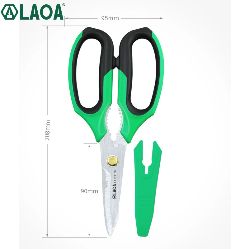 LAOA Stainless Household Scissors Multi Shears for Kitchen Made in Taiwan,China Crimp Tool Wire Cutting Hand Tools