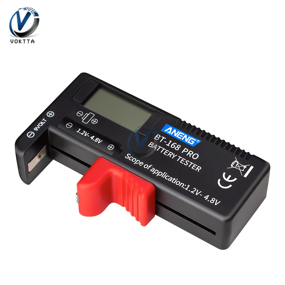 Bt-168 Pro Digital Display Battery Tester for Measure 18650 Batteries Capacity Tester analyzer Display Check AAA AA Button Cell