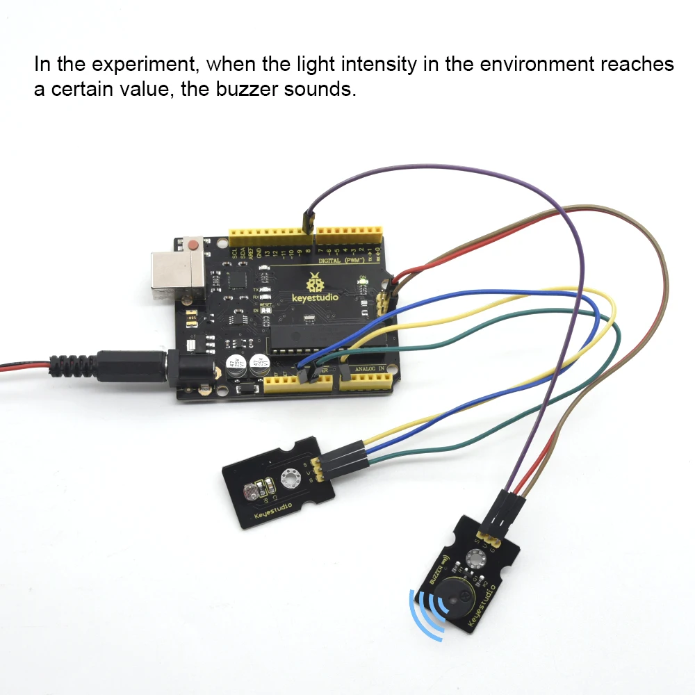 Keyestudio Photosensitive Sensor Module Light Module Detects Photocell Resistor for Arduino LDR Sensor