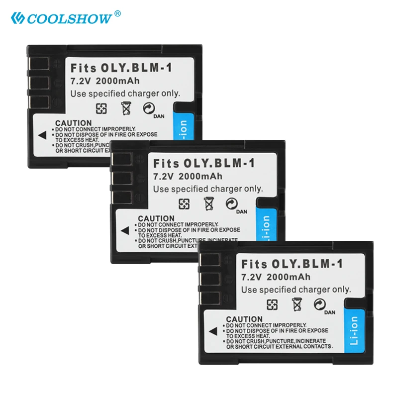 PS-BLM1 BLM-1 PS BLM1 batería 2000mAh para Olympus C-5060 C-7070 C-8080 E-30 E-300 E-330 E-500 E-510 E-520 E3 batería de cámara