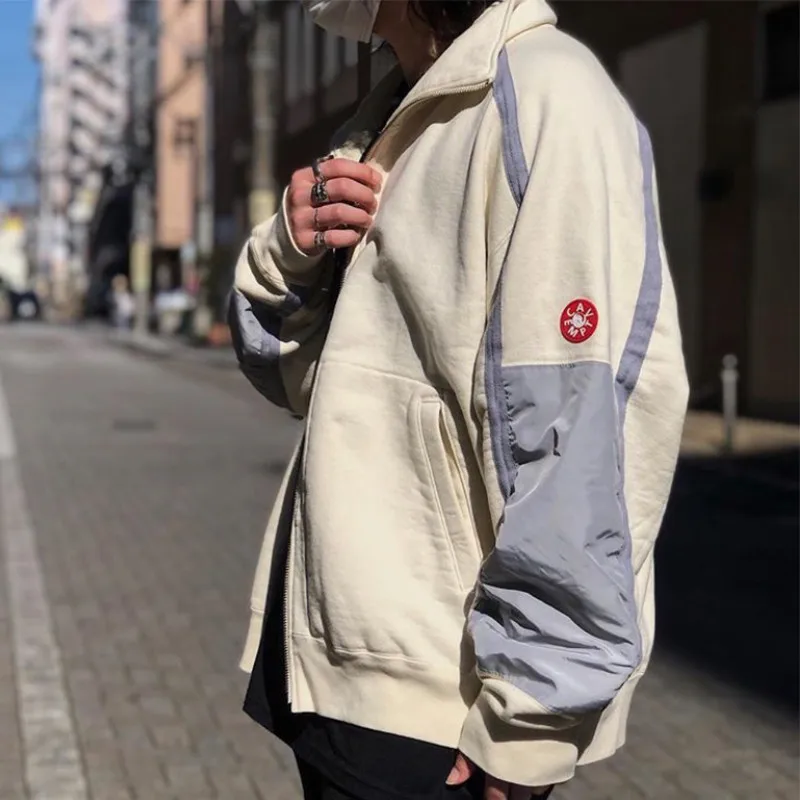 2020fw Cavempt C.E 20ss TAPED PANEL ZIP SWEAT Jacket Men Women 1:1 High Quality Streetwear Coats Cav Empt Jacket