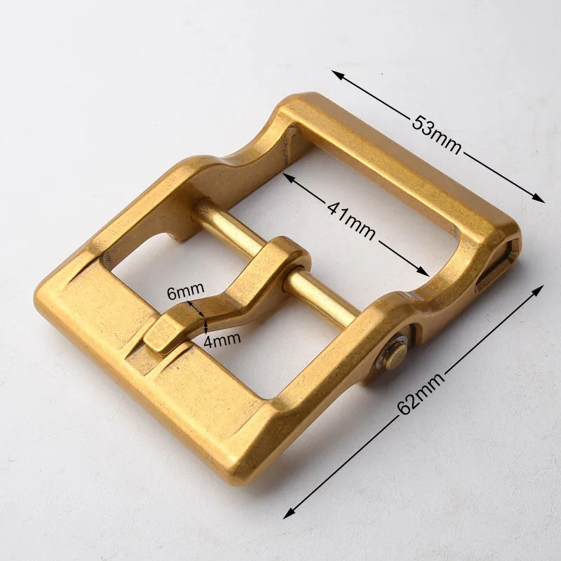 41mm Solid brass Pure copper belt buckle detachable belt buckle  industrial-style retro pin buckle for Jeans Webbing bag Leather