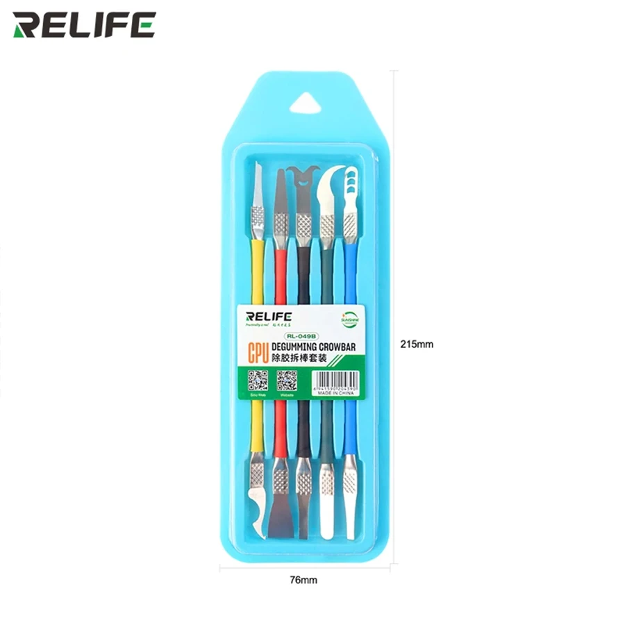 RELIFE CPU Dedicated Disassembly Set RL-049B motherboard chip IC Remove glue Disassemble stick phone repair tool For iphone ipad
