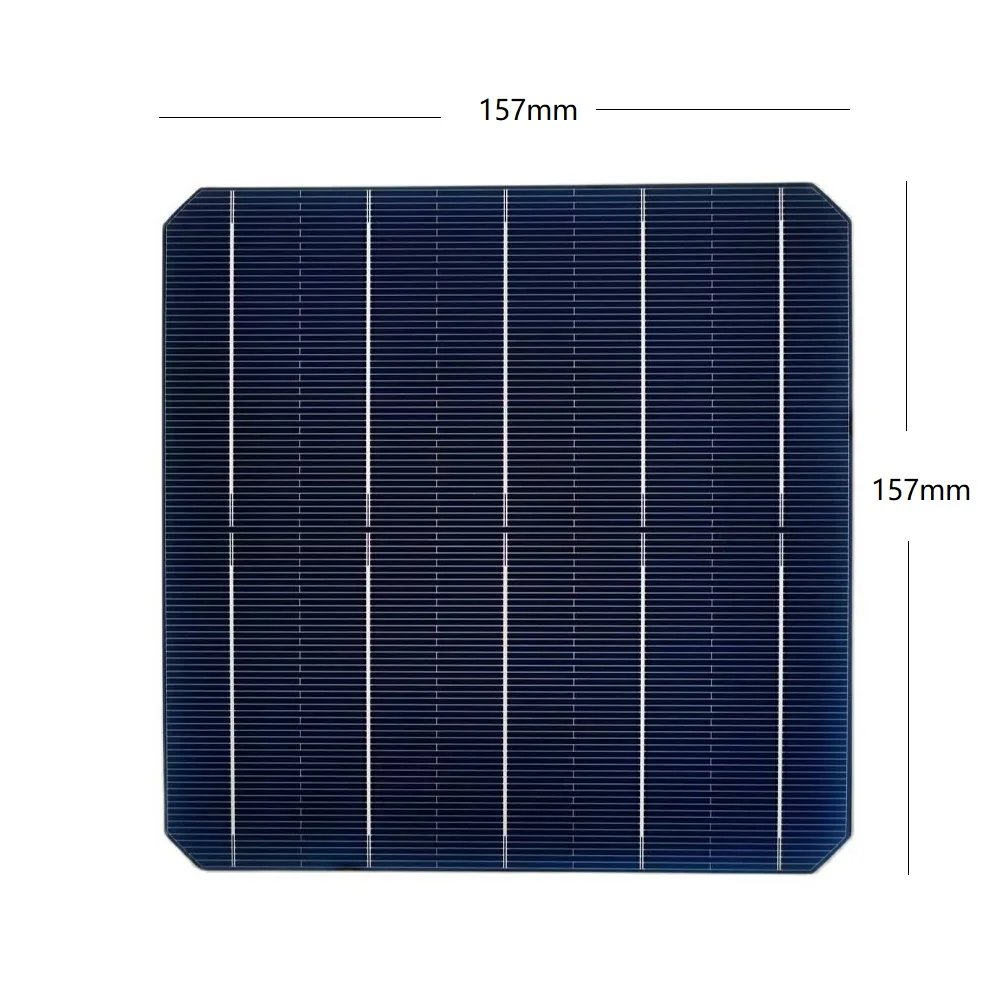 12pcs Solar cells Mono Crystalline Silicon A Grade Type 156.75mm x 156.75mm For DIY 12V Solar Panel