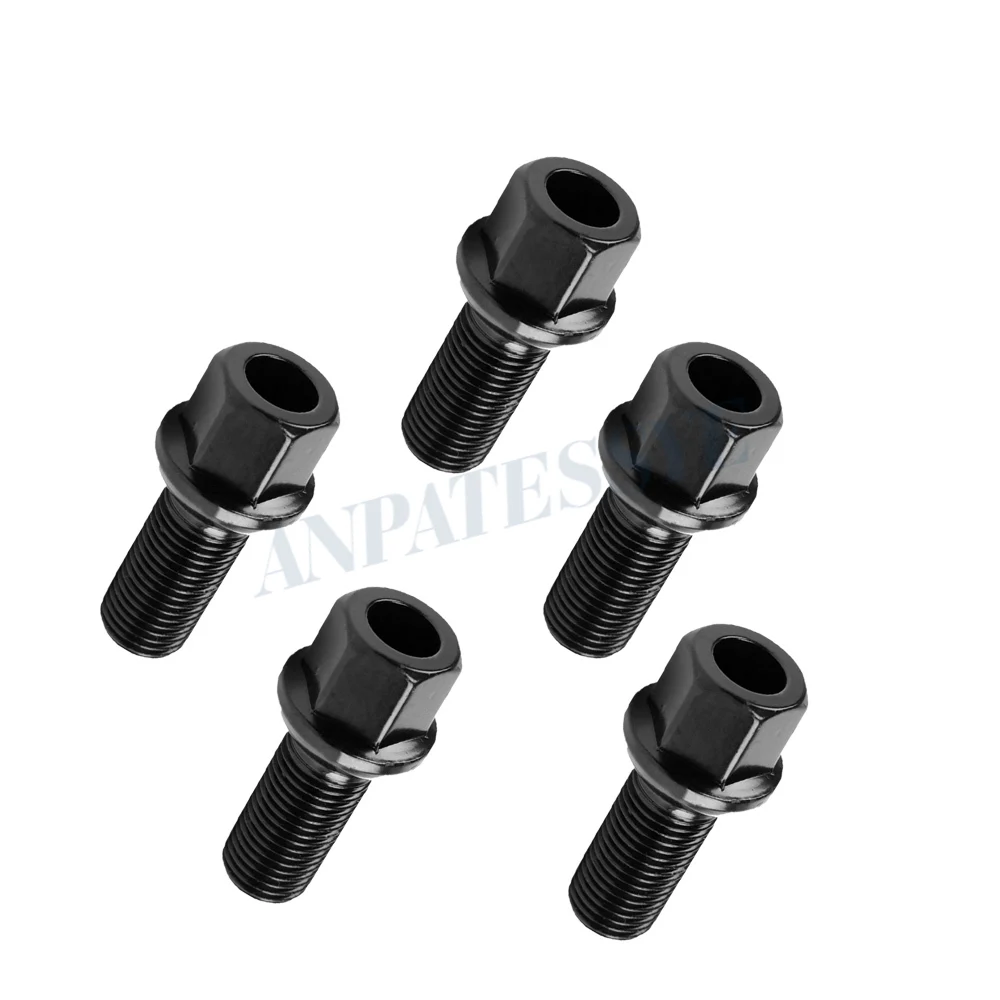 5pcs M14*1.5 27MM Car Accessories 8D0601139D New Wheel Lug Bolts Car For VW Golf Polo Jetta Passat For Audi A4 A6 8D0 601 139D