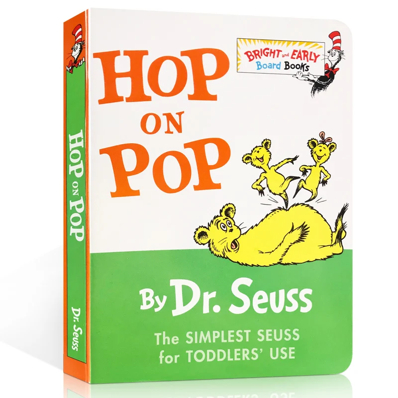 

How on Pop By Dr. Seuss Picture Book Educational Toys for Children Montessori English Language Children Classroom Reading Book