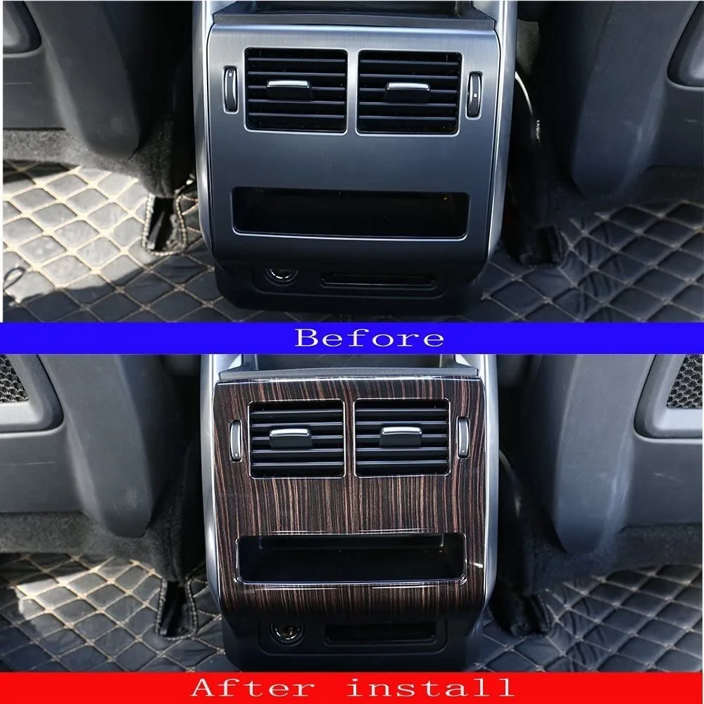 

ABS Plastic Rear Row Air Conditioning Outlet Vent Cover Frame Trim Car Accessory For Land Rover Range Rover RR Sport 2014-2017