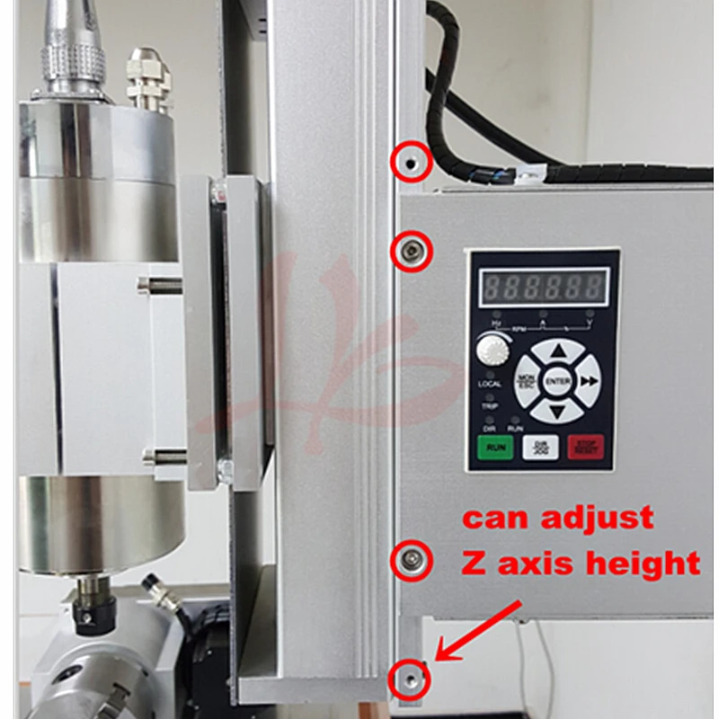 5 Axis Verticale Houte Craving 3040 Cnc Router Graveur Kolom Type Metalen Freesmachine Met Eindschakelaar En Cutter