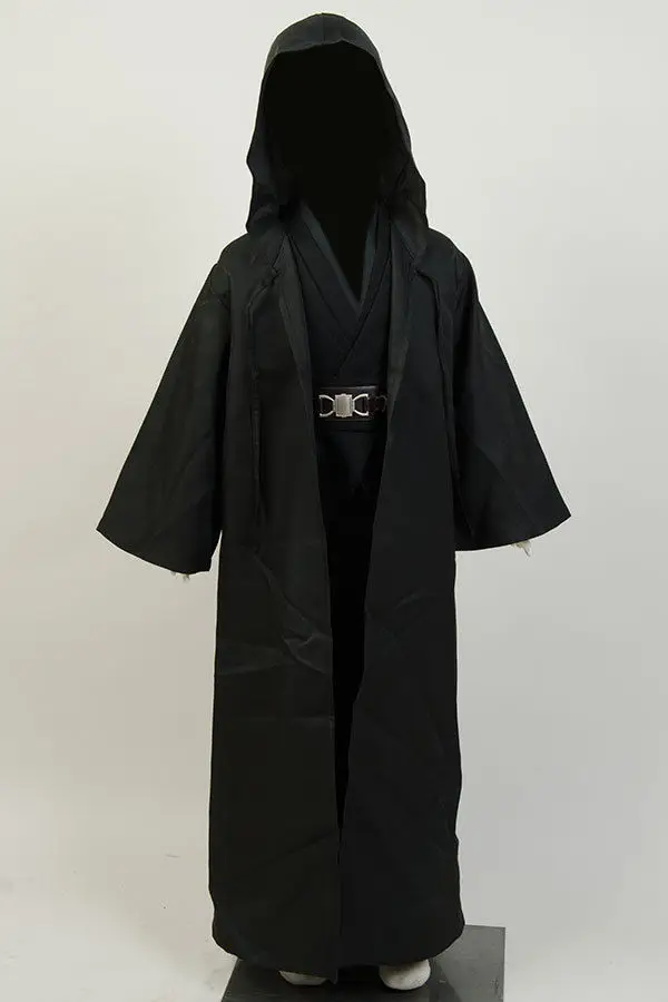 Anakin Skywalker Cosplay Costume Child Cloak Cape Kids Children Black Cloak Uniform Halloween Carnival Costumes Suit