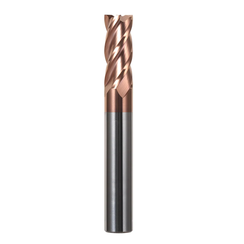 Solid Carbide End Mill, Fresa, Liga de Tungstênio Aço, Ferramenta de corte, Máquina CNC, HRC55, 1mm, 2mm, 4mm, 5mm, 6mm, 8mm, 10 milímetros, 12