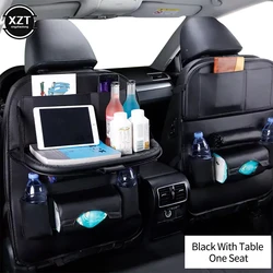 Car Seat Back Organizer Storage Bag Foldable Dining Rack Table Tray Car Storage Organizer Travel Storage Bag Car ​Accessories