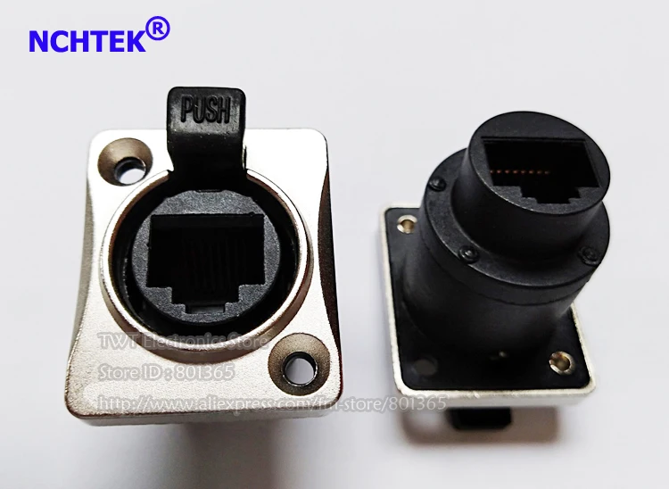 

NCHTEK RJ45 Female to Female Panel Mount Sockets RJ45 Ethernet Connector/Free Shipping/10PCS