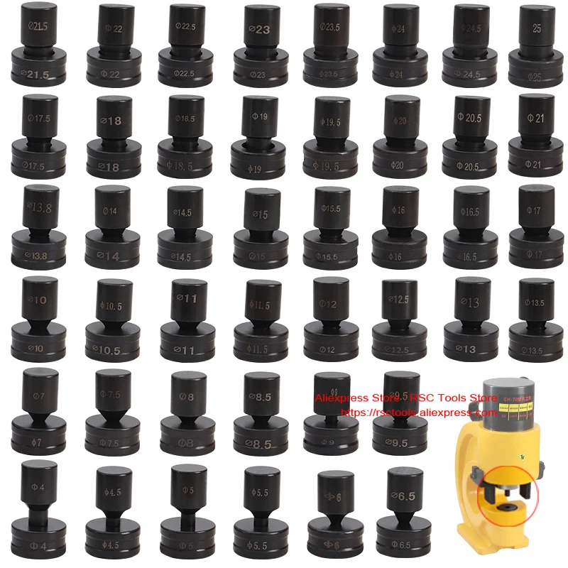 CH-70 Round Mold Hydraulic Punching Dies Manual Punch Die Hydraulic Punching Mould-Manual Hydraulic Hole Puncher