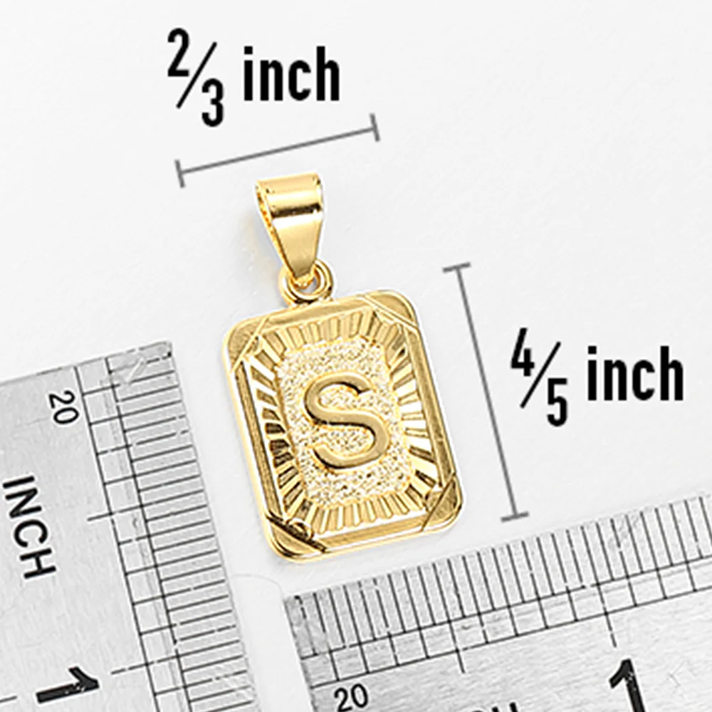 Women Men  A-Z Letter Necklaces Gold Color Initial Name Pendant Rope Chain English Alphabet Couple Jewelry Gift Dropshipping