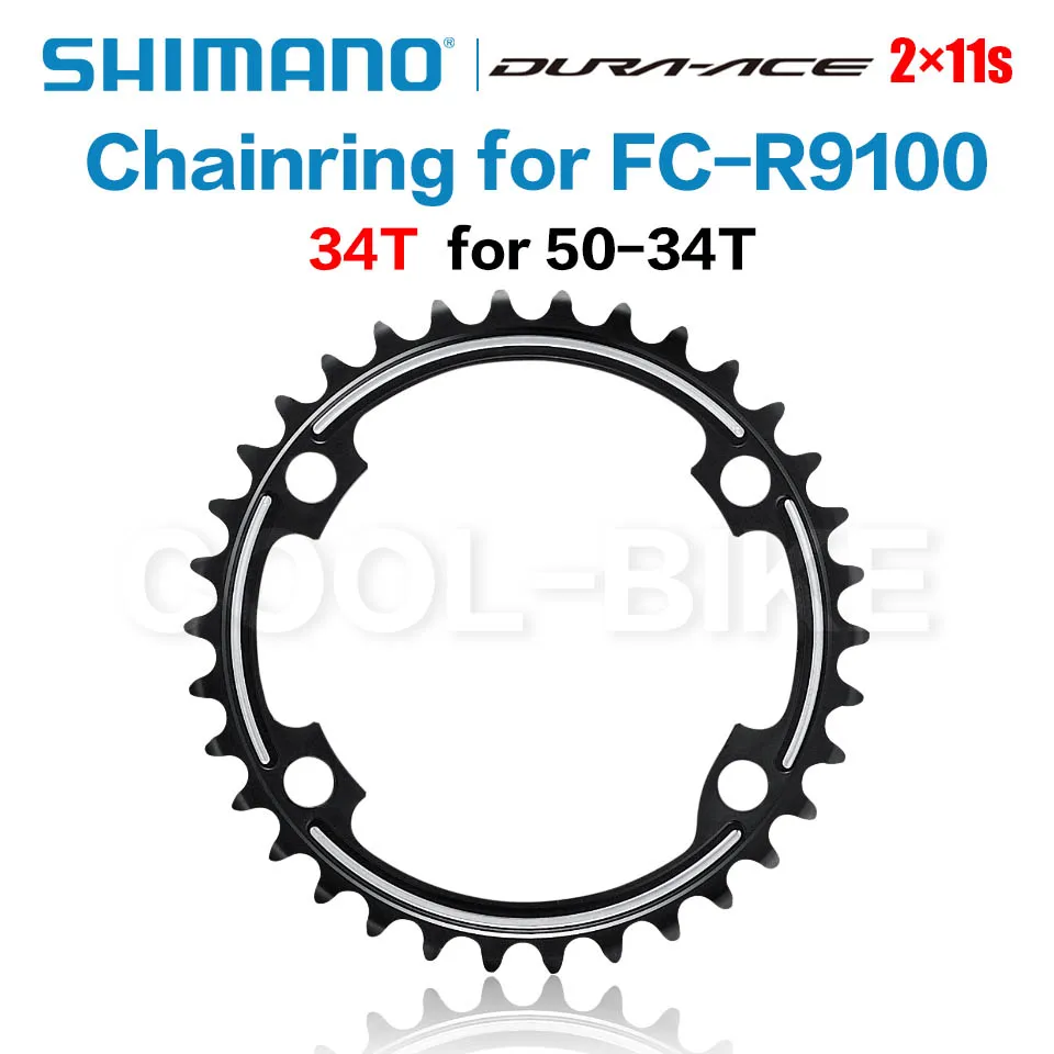 Shimano DURA ACE R9100  11speed Black chainring 110BCD 50-34t /52-36t/53-39t  for R9100 Crankset Road Accessory