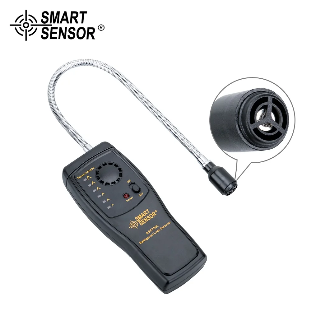 Analizador de Gas refrigerante, probador de fugas de Gas, Detector de fugas de freón halógeno, Monitor de calidad del aire acondicionado, CFC, HCFC, HFCs, R22, R134A