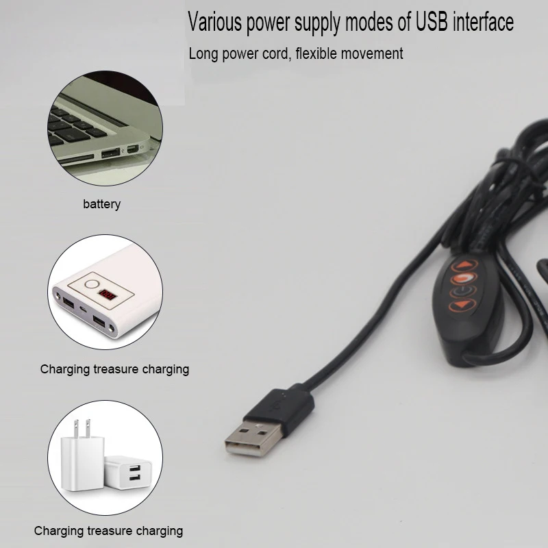 Led Makeup Portable 5.5W USB Powered Mirror-front Table Lamp Rotatable Magentic fixed Dormitry Dimable Reading Desk Lighting