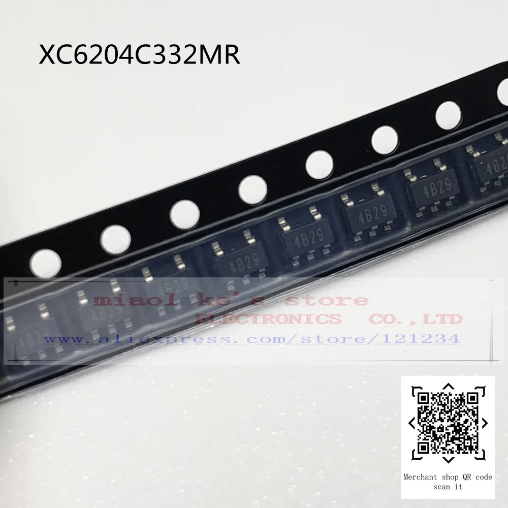 [10pcs]100%New original: XC6204C332MR - LDO, 3.3V±2%, 150mA, -CE, PDR