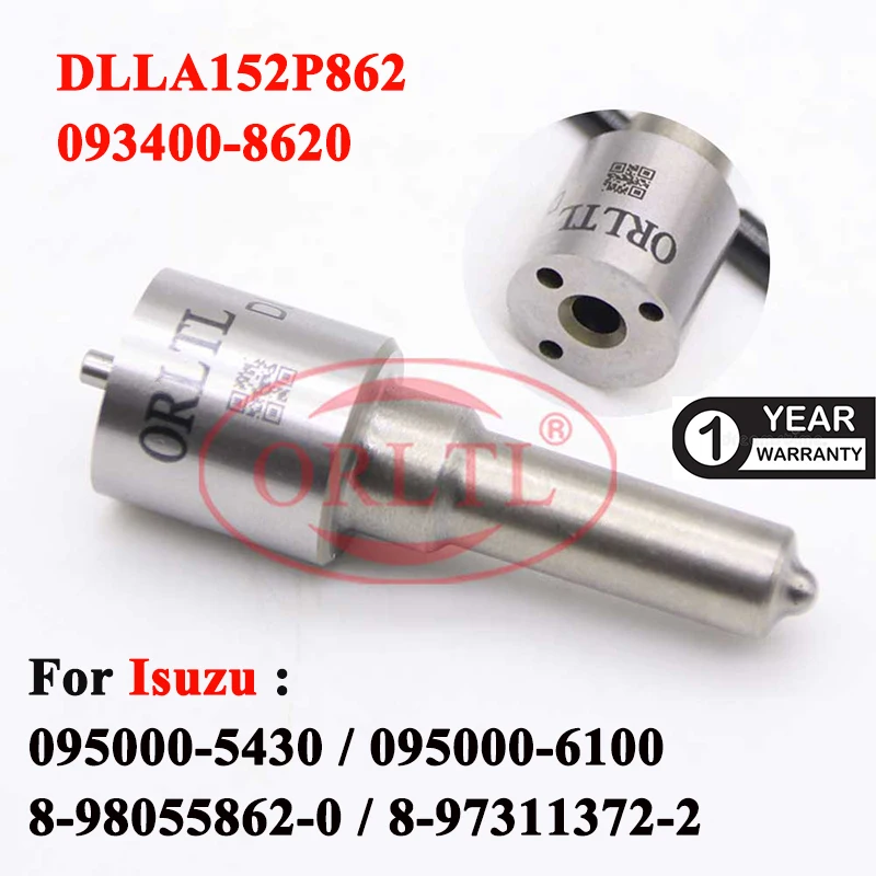 

ORLTL DLLA152P862 Common Rail Spare Parts Nozzle DLLA 152 P 862 Marine Engine Spray 093400-8620 For Injector 095000-5431