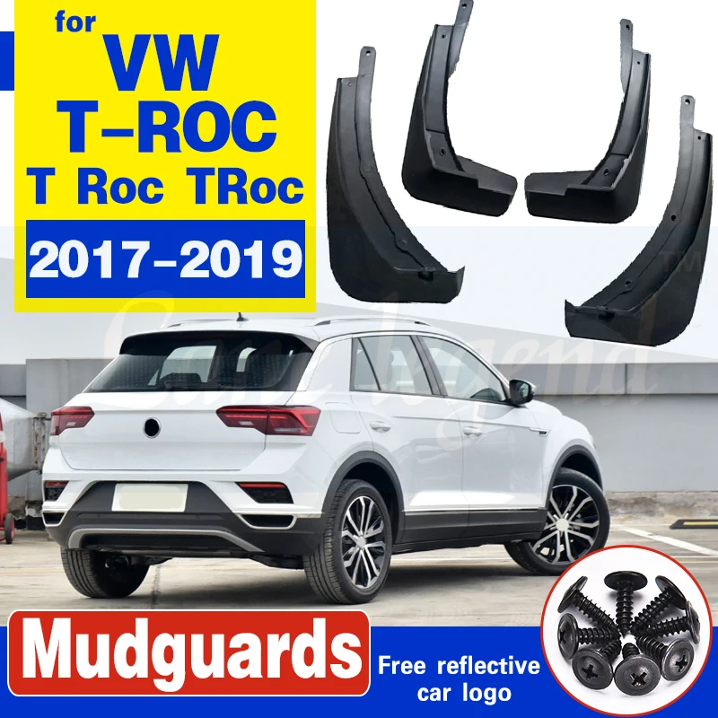 Set For Volkswagen VW T-ROC T Roc TRoc 2017 2018 2019 Car Mudguards Mud Flap Flaps Splash Guards Fender Mudflaps Car Accessories